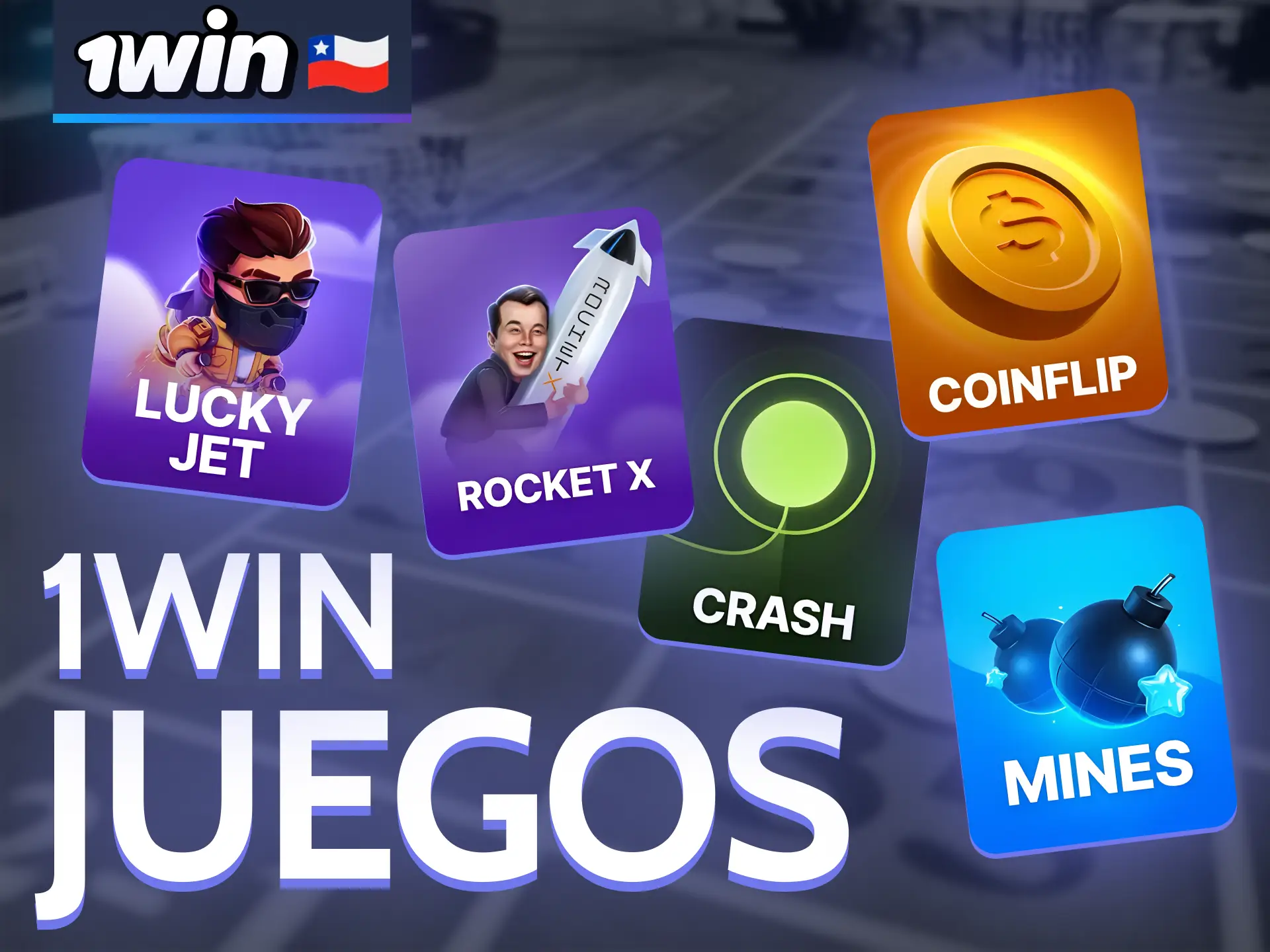 Prueba los juegos exclusivos en la 1Win Chile.