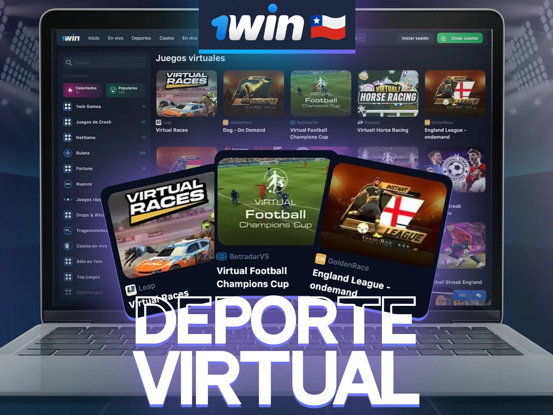 Los deportes virtuales son algunos de los más populares en Chile para apostar.