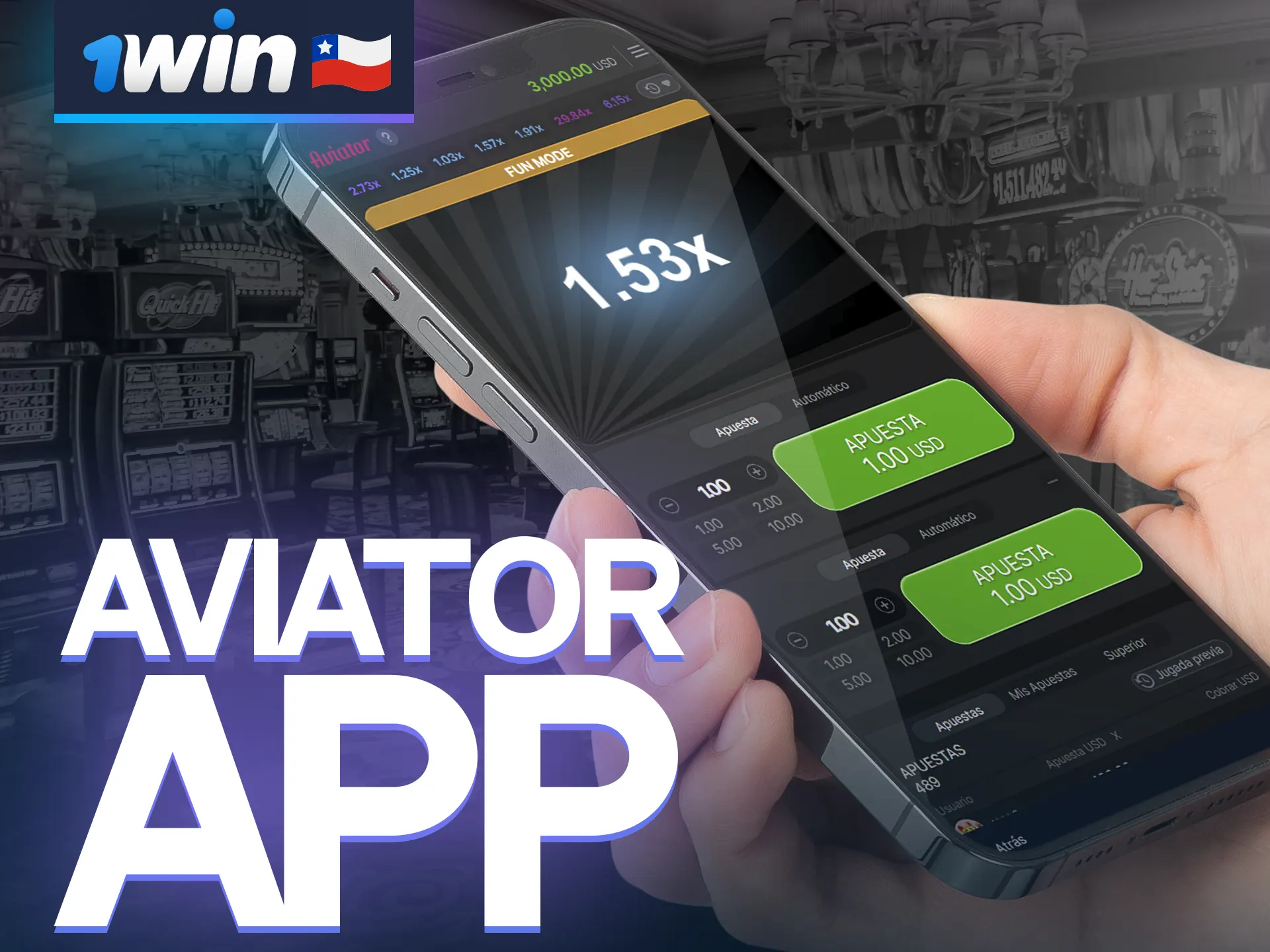 Los jugadores pueden descargar una aplicación de 1win para disfrutar del juego Aviator en su dispositivo móvil.