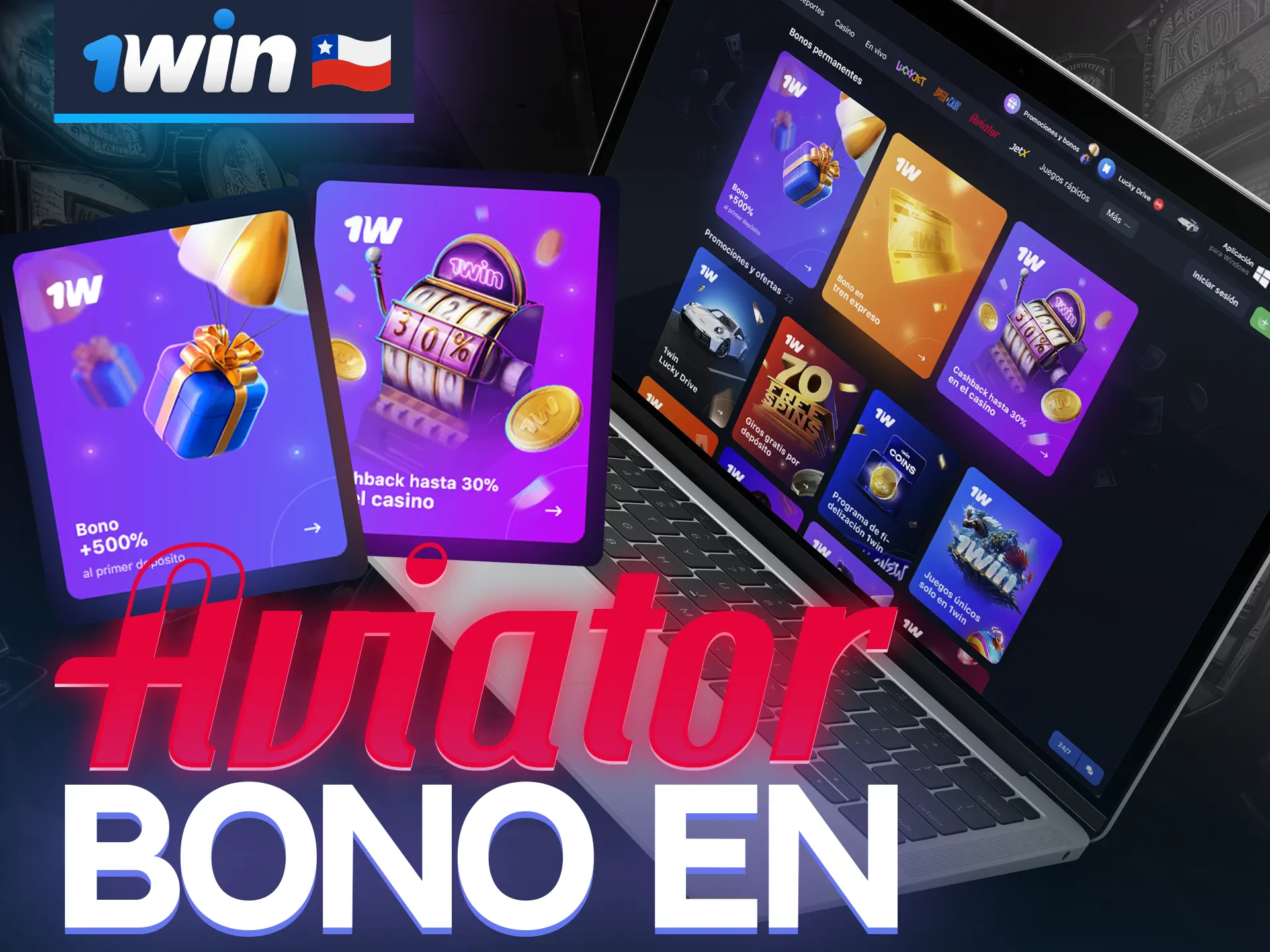 Cada usuario del juego Aviator recibirá un bono de bienvenida por su primer depósito en 1win.