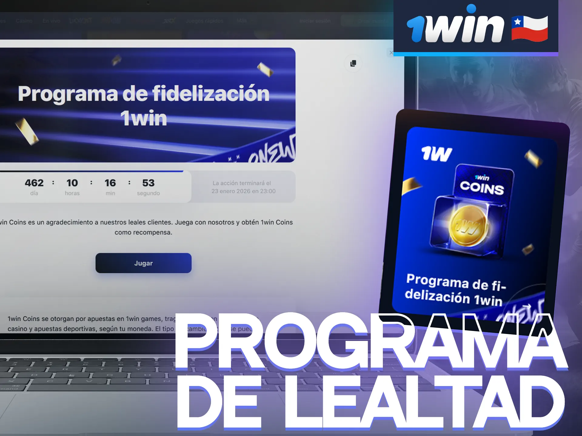 El programa de fidelización de 1win ofrece buenos bonos a los usuarios de Chile.