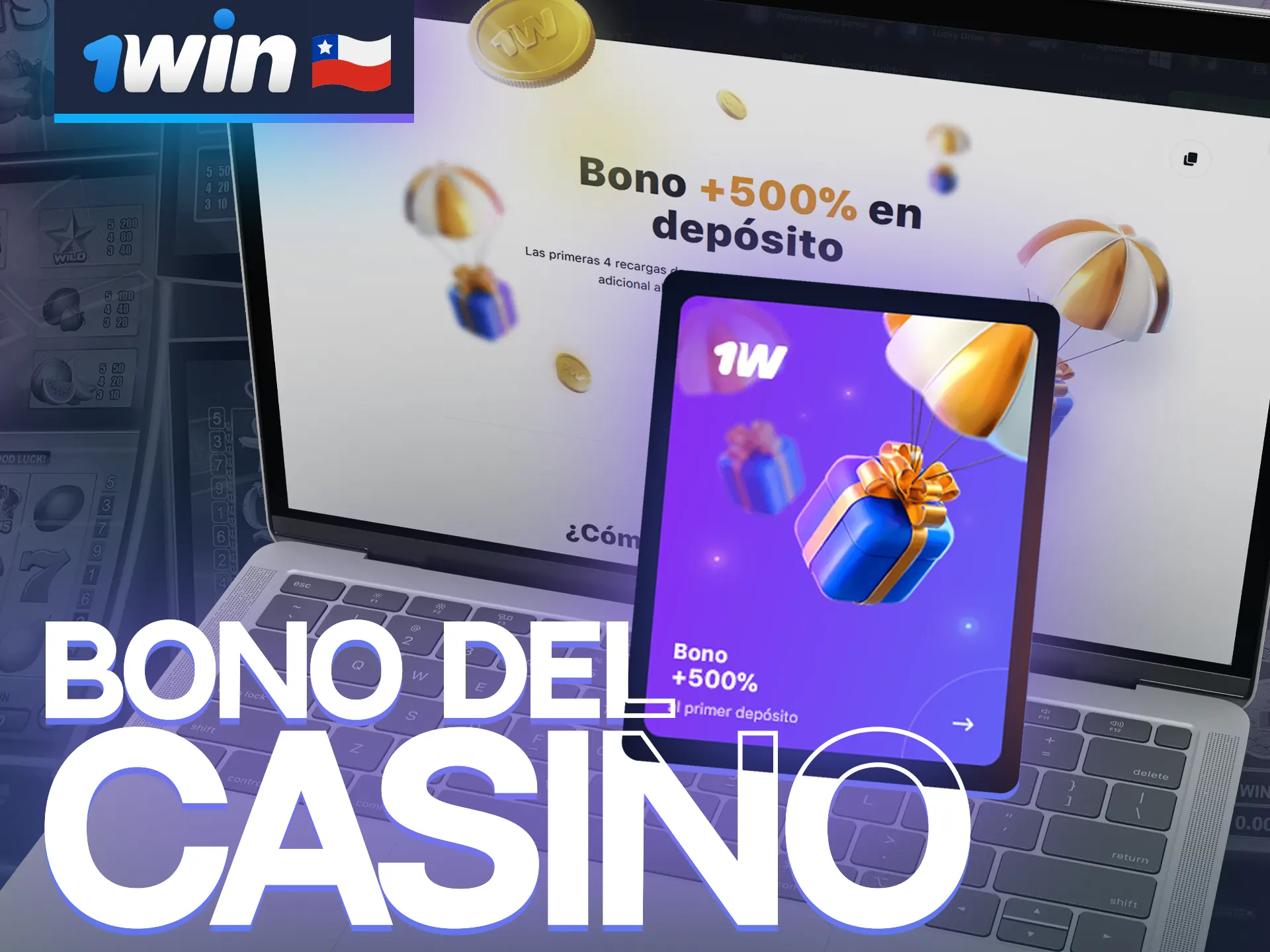 Juega en 1win casino y consigue tiradas gratis como bono.