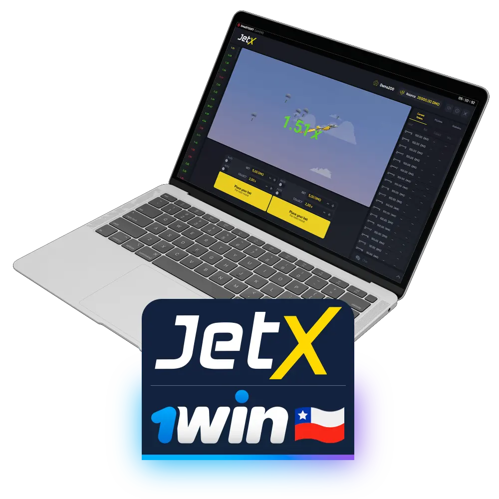 Uno de los emocionantes juegos disponibles en 1win en Chile es JetX.