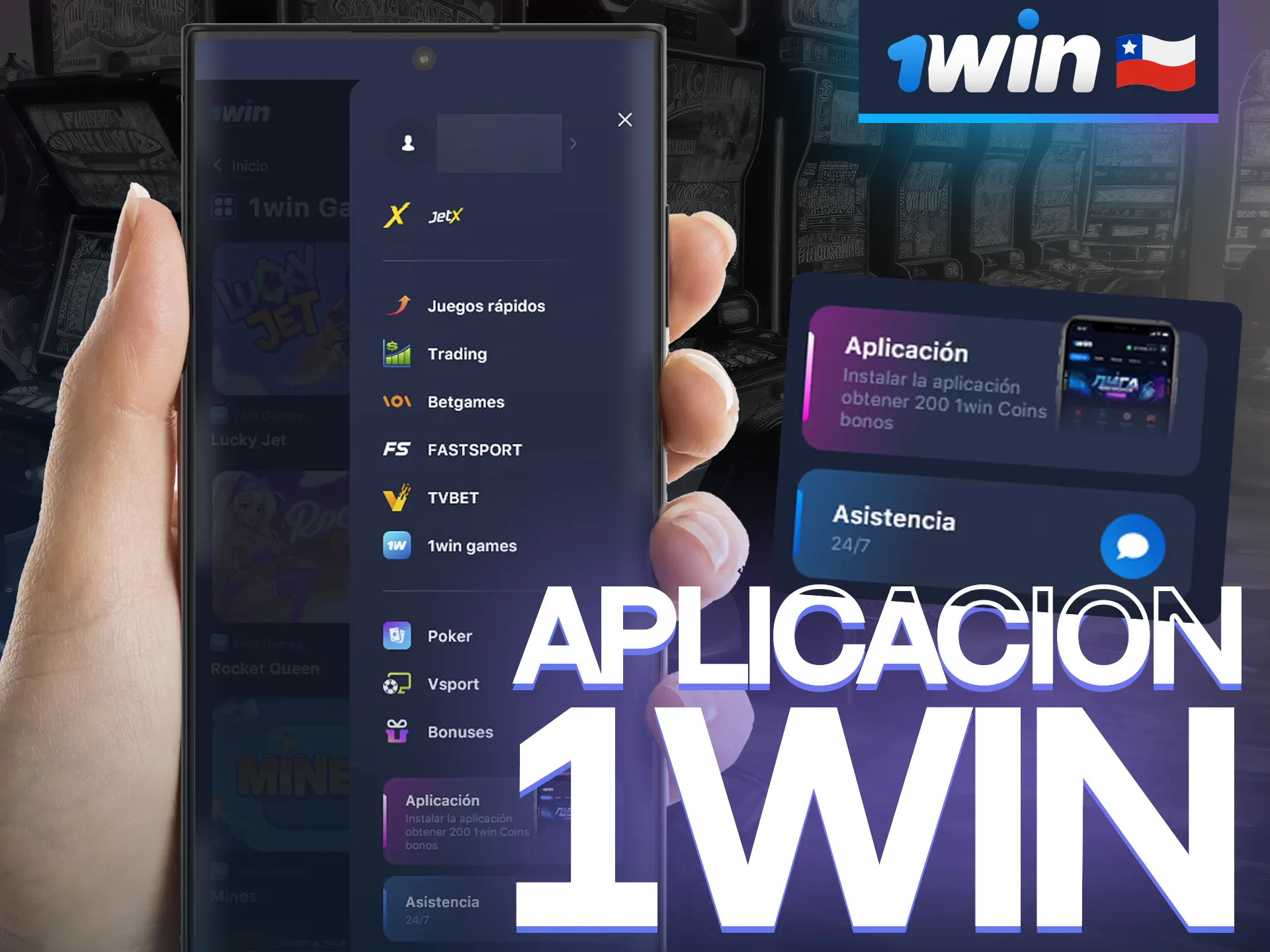 Tras instalar la aplicación 1win, los clientes reciben 200 monedas 1win y pueden empezar a jugar sobre la marcha.