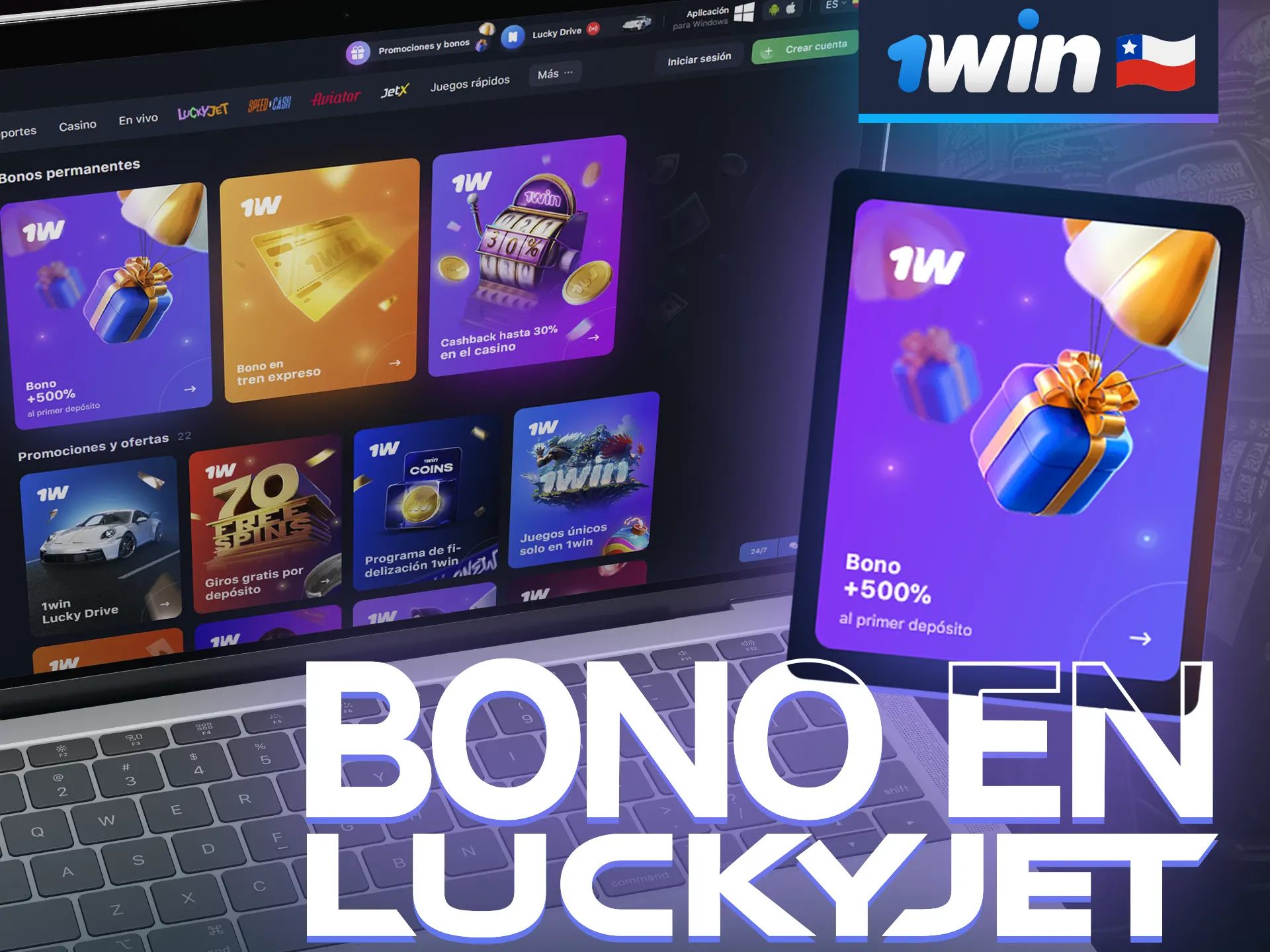 Grandes bonos de bienvenida en los primeros cuatro depósitos hacen que sea fácil empezar a apostar en el juego 1win Lucky Jet.